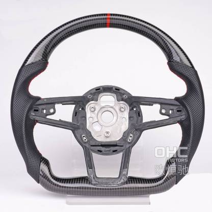 Car Steering Wheel Audi R8 for S3 S4 S5 S6 S7 A3 A4 A5 A6 A7 RS3 RS4 RS5 RS6 RS7 2012-2021 Carbon Fiber Steering Wheel Carbon Fiber ohc motors