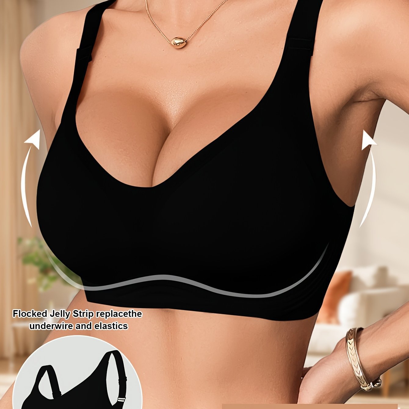  Wireless Large Size Sports Bra Seamless Push-Up Bra High Quality -SLIQIA
