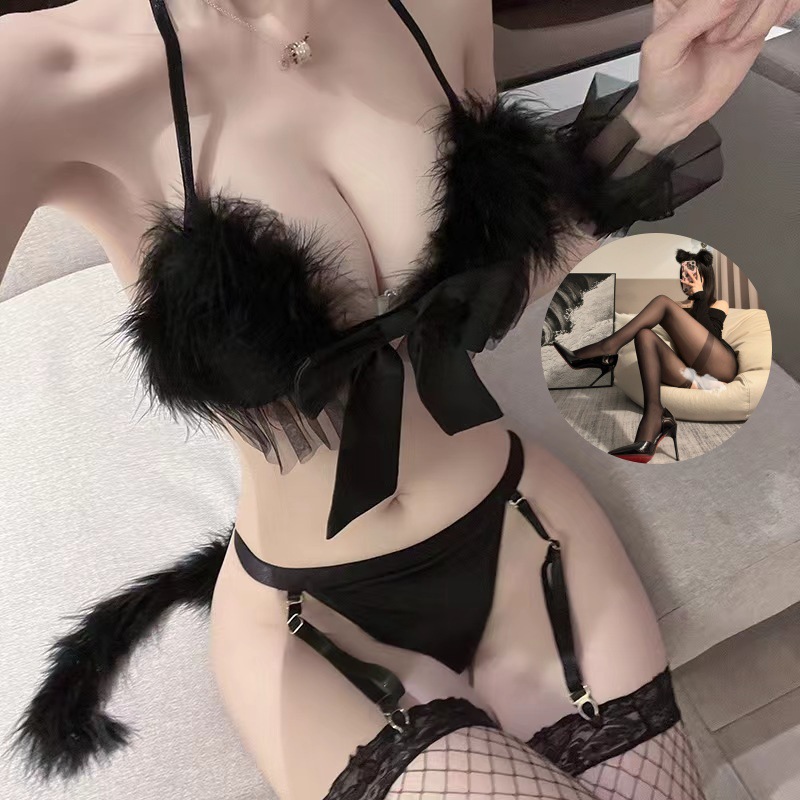 Sexy Lingerie Sexy Bunny Girl Uniform Catwoman Role Play Set Cute Maid Temptation Pajamas -SLIQIA