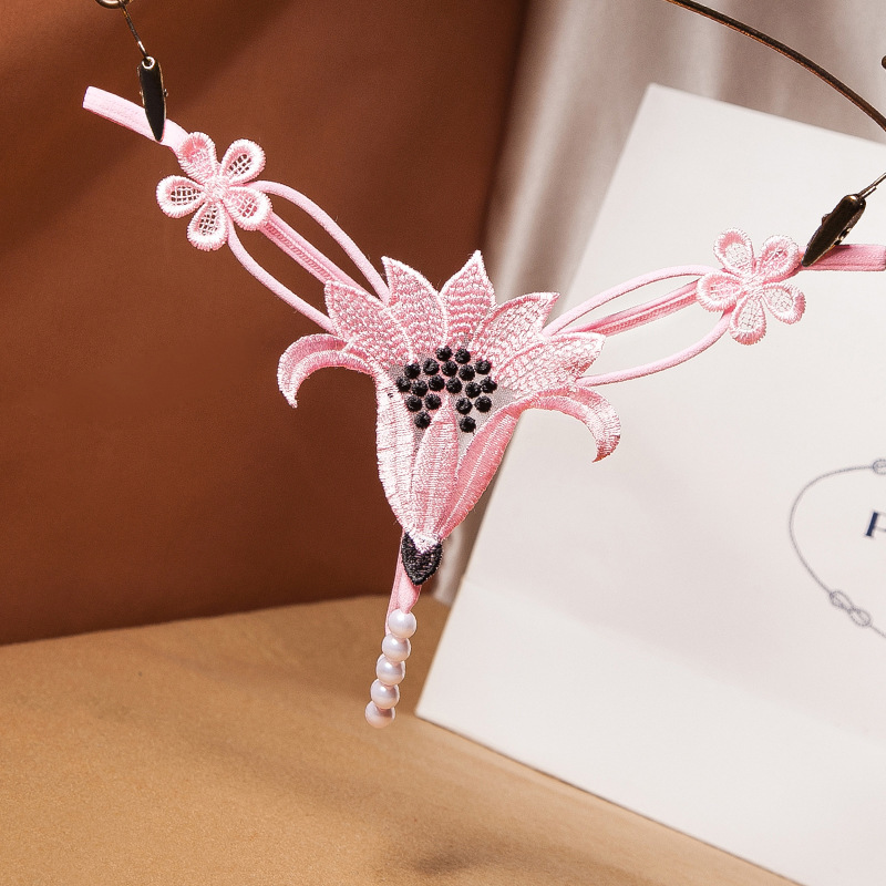 Sexy Lingerie Hollow Out Open Crotch Panties Fun No-Remove T-Pants Accessories Hot Bed Passion Products Set-SLIQIA