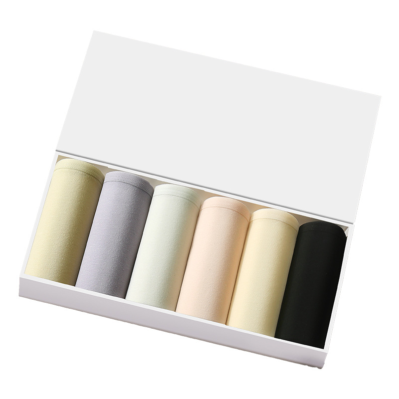 Women's Underwear Pure Cotton Simple Women's Underwear Mid-Waist Hip-Hugging Breathable 10A Antibacterial Pure Cotton Crotch 