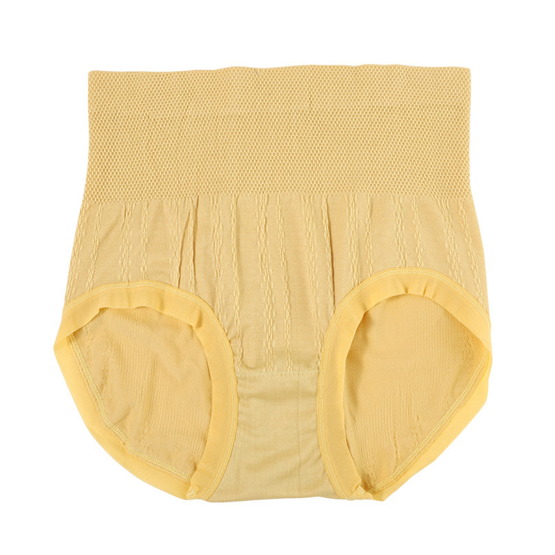 Seamless Plus Size High Waist Tummy Control Sexy Butt Lifting Panties for Women Seamless Antibacterial Breathable Wormwood Crotch Triangle Briefs-SLIQIA