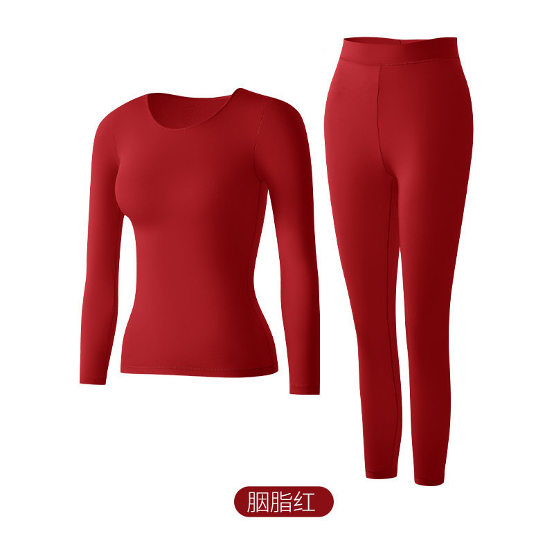 Hot-Selling Beauty Skin Clothing Women's Thermal Suit Autumn Winter Seamless Constant Temperature Heating Thin Body Shaping Autumn Clothes Autumn Pants Base Layer Set