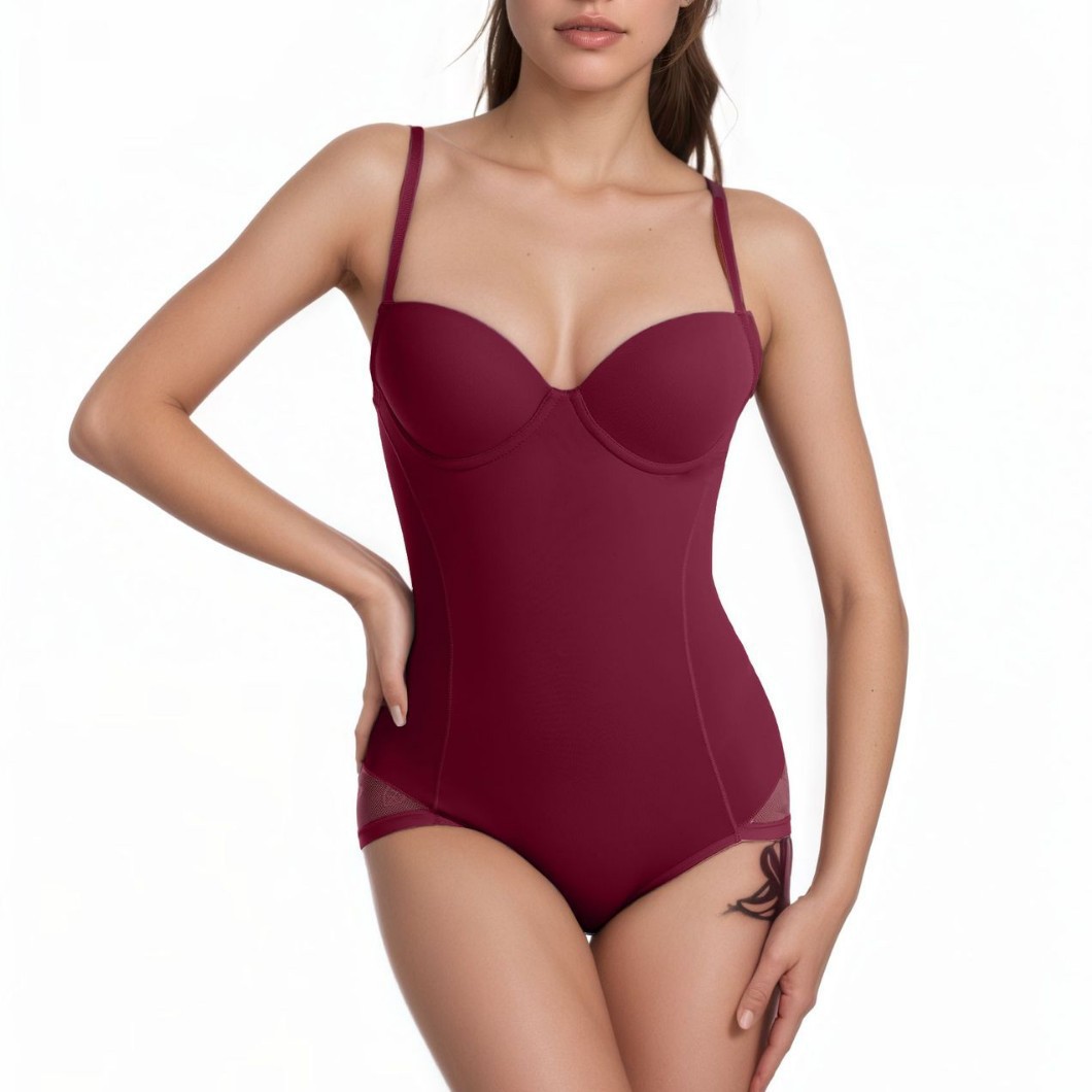 Women's Shapewear Tummy Control Bodysuit Postpartum Waist Trainer Shapewear Vest Chest Support Bra Camisole Base Layer Underwear-SLIQIA