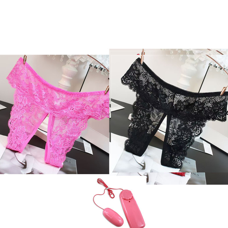  Women's Lingerie Lace Temptation Sexy Hip-Exposing Passionate Fun Panties Crotchless -SLIQIA