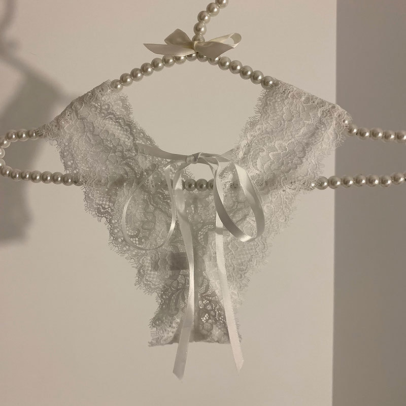 Sexy Lace Girl Underwear Women's Low Waist Cross Strap Hot Pure Desire Sweet Underwear Women-SLIQIA