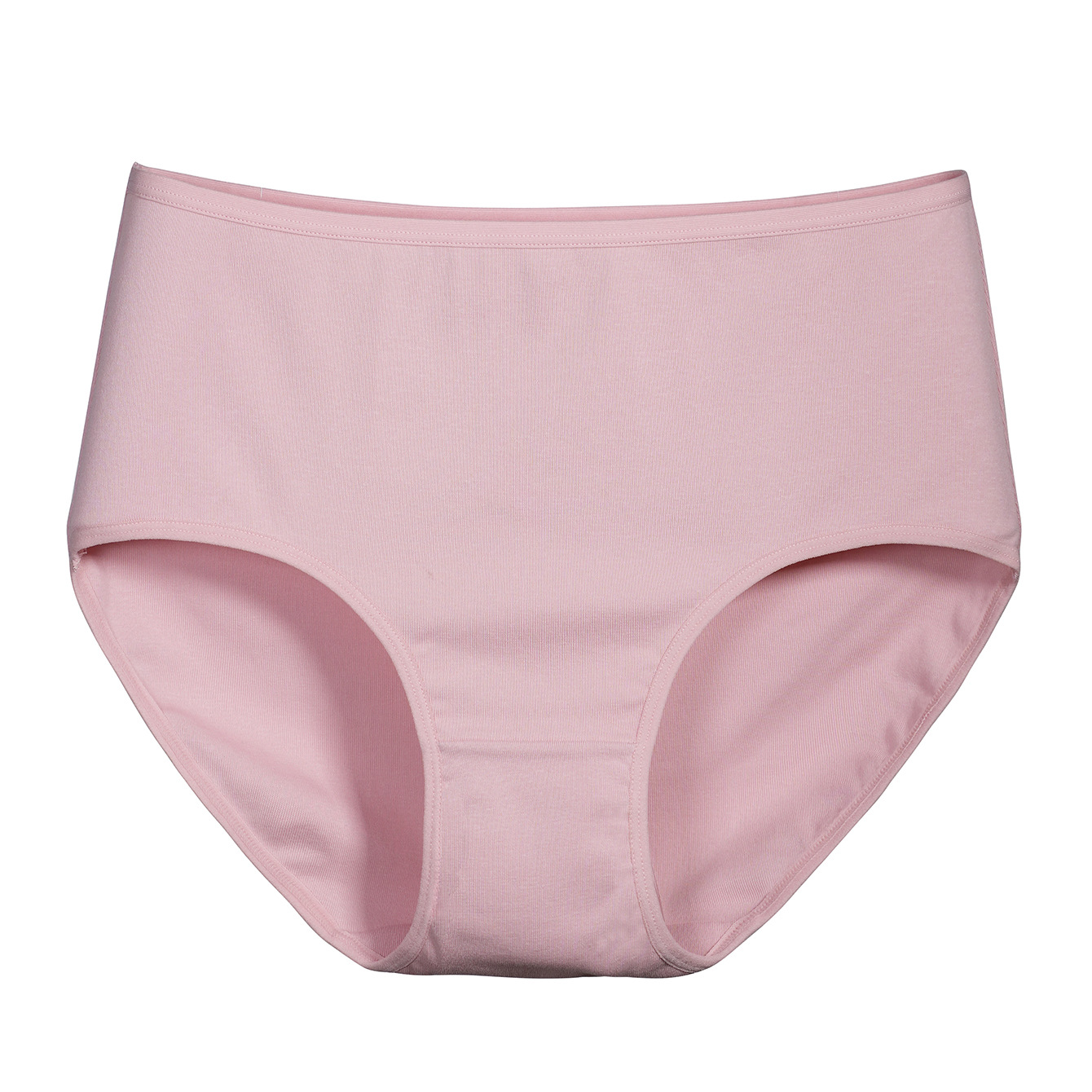 High-Quality Hip-Hugging Plus Size Women's Underwear Pure Cotton Mid-Waist Hot-Selling Ribbed European and American Style Pure Cotton Women's Plus Size Underwear-SLIQIA