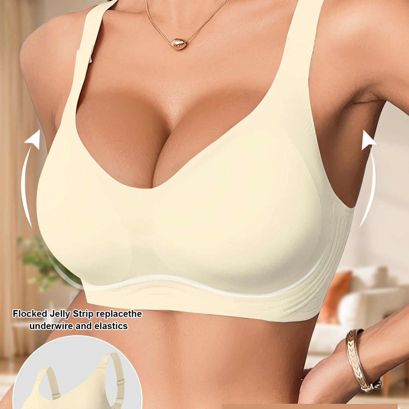  Wireless Large Size Sports Bra Seamless Push-Up Bra High Quality -SLIQIA