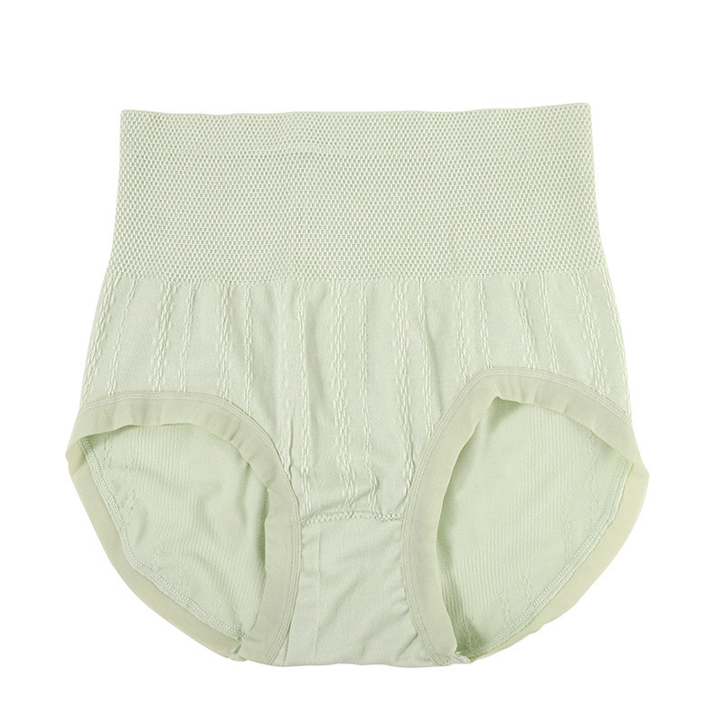 Seamless Plus Size High Waist Tummy Control Sexy Butt Lifting Panties for Women Seamless Antibacterial Breathable Wormwood Crotch Triangle Briefs-SLIQIA