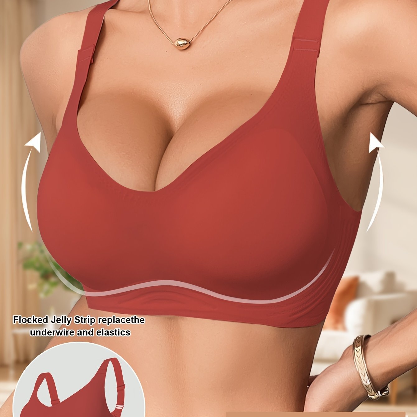  Wireless Large Size Sports Bra Seamless Push-Up Bra High Quality -SLIQIA