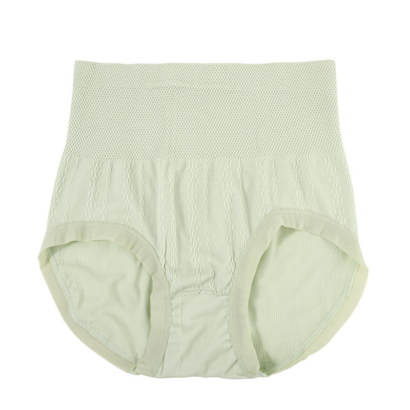 Seamless Plus Size High Waist Tummy Control Sexy Butt Lifting Panties for Women Seamless Antibacterial Breathable Wormwood Crotch Triangle Briefs-SLIQIA