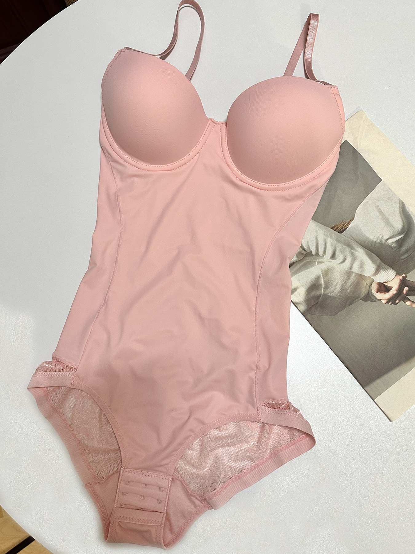 Women's Shapewear Tummy Control Bodysuit Postpartum Waist Trainer Shapewear Vest Chest Support Bra Camisole Base Layer Underwear-SLIQIA