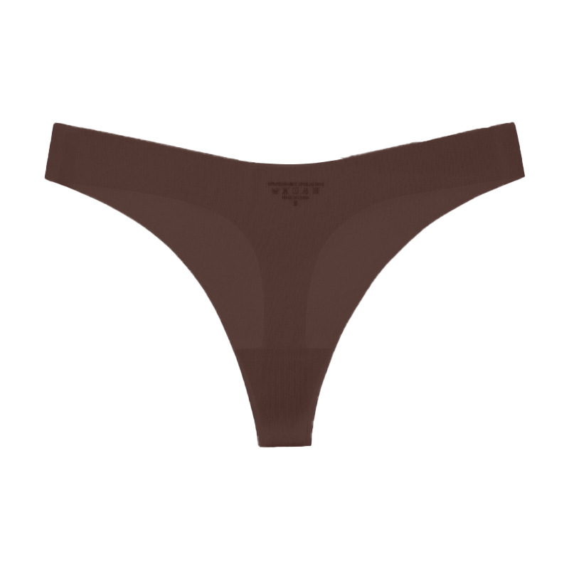 Ultra-Thin Ice Silk Seamless Breathable Women's Skin-Friendly Underwear Low Waist Quick-Dry Fitness Yoga Sexy Thong Women-SLIQIA