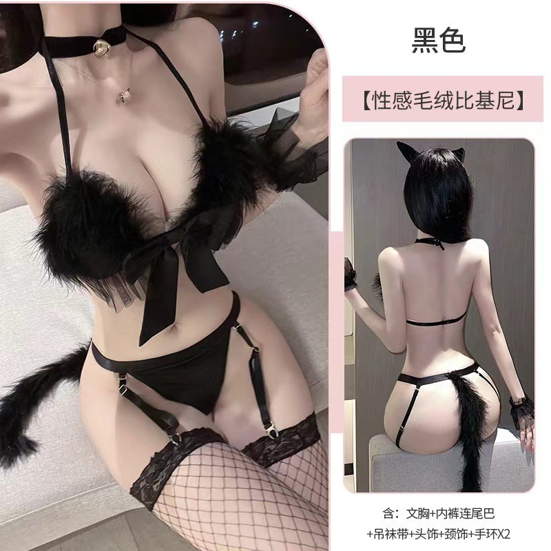 Sexy Lingerie Sexy Bunny Girl Christmas Catwoman Uniform Temptation Pajamas Role Play -SLIQIA