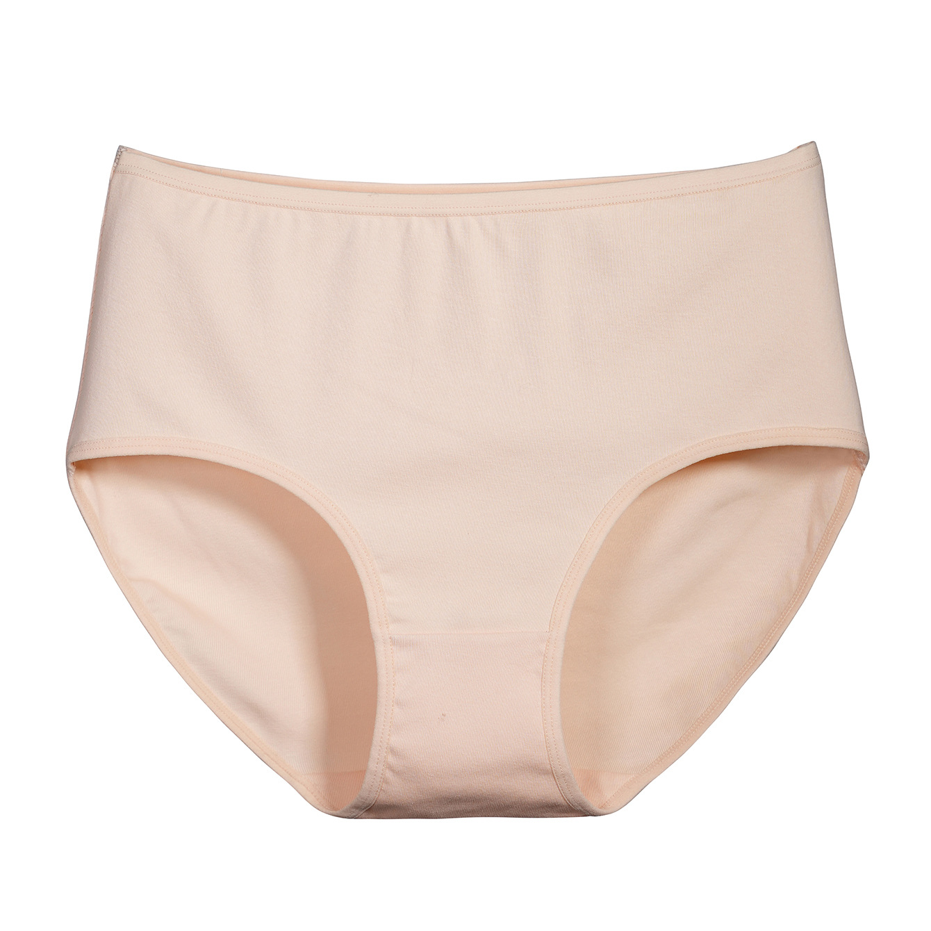 High-Quality Hip-Hugging Plus Size Women's Underwear Pure Cotton Mid-Waist Hot-Selling Ribbed European and American Style Pure Cotton Women's Plus Size Underwear-SLIQIA