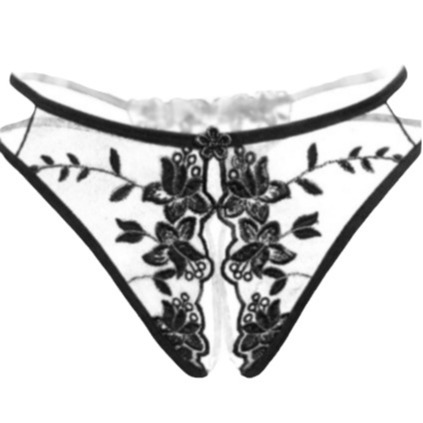 Sexy Lingerie Hollow Out Open Crotch Panties Fun No-Remove T-Pants Accessories Hot Bed Passion Products Set-SLIQIA