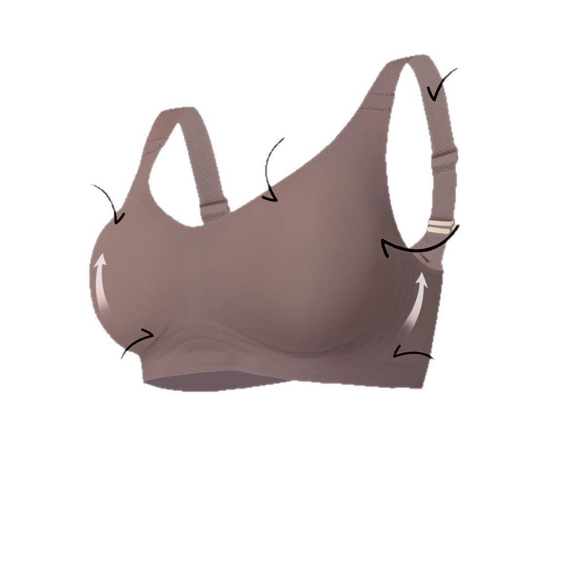  Wireless Large Size Sports Bra Seamless Push-Up Bra High Quality -SLIQIA