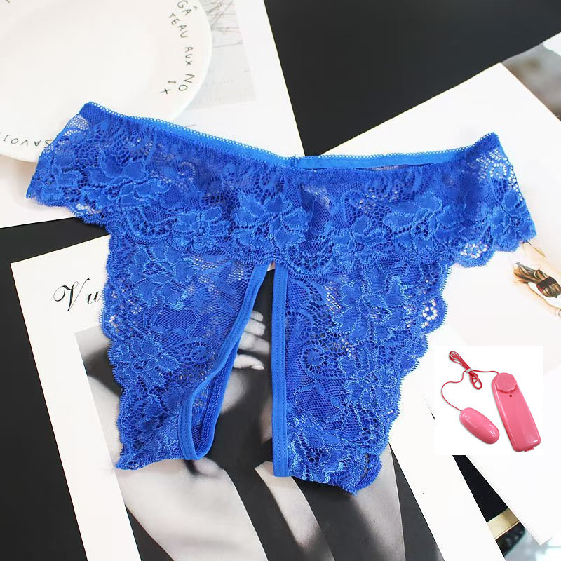  Women's Lingerie Lace Temptation Sexy Hip-Exposing Passionate Fun Panties Crotchless -SLIQIA