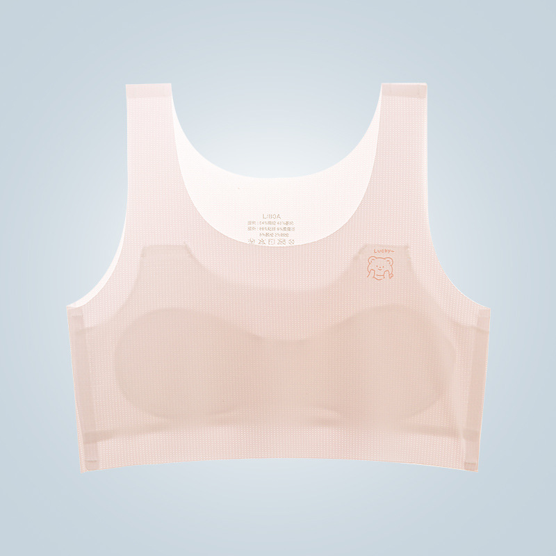Girls' Underwear Developmental Period Summer Thin Elementary School Students' Vest Children's Junior High School Students' Bra -SLIQIA