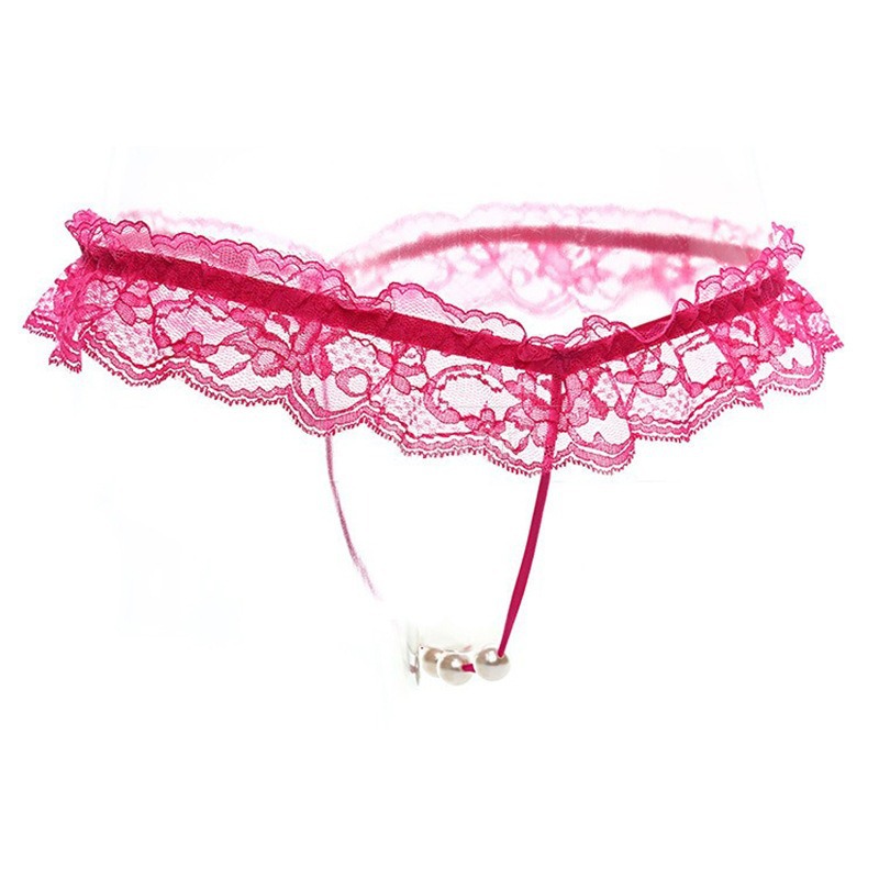 Sexy Lingerie Plus Size Black Lace Sexy Thong Low Waist Sexy Panties Open Crotch Hot Sexy Bow-SLIQIA