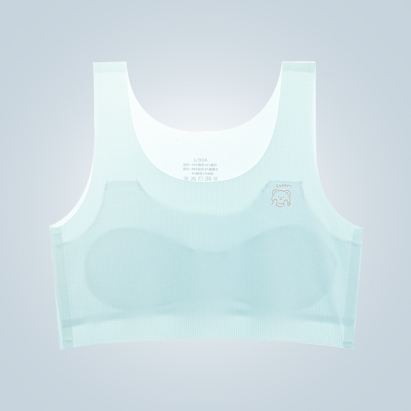Girls' Underwear Developmental Period Summer Thin Elementary School Students' Vest Children's Junior High School Students' Bra -SLIQIA