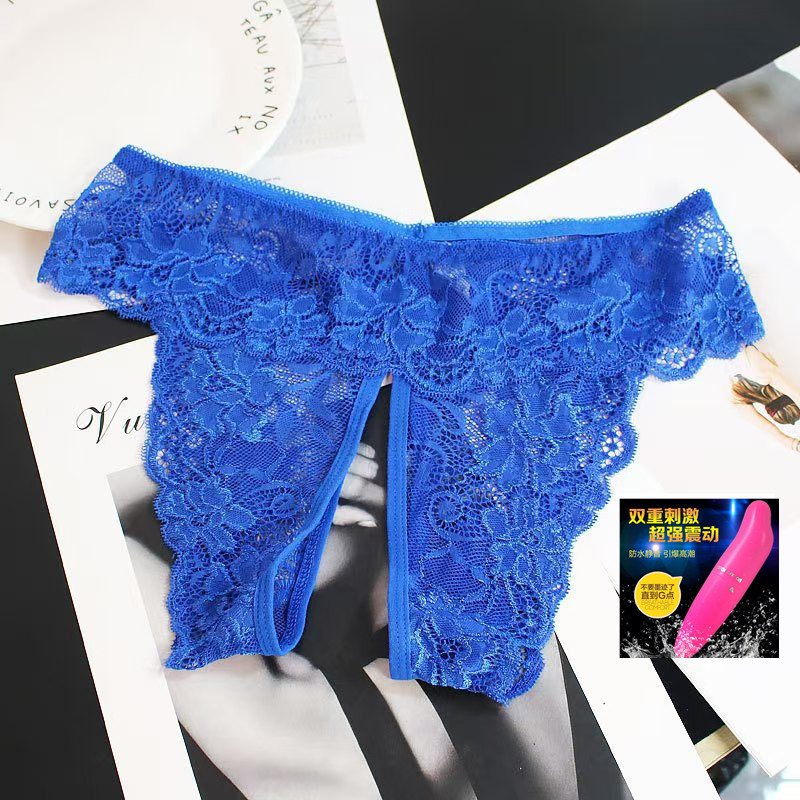  Women's Lingerie Lace Temptation Sexy Hip-Exposing Passionate Fun Panties Crotchless -SLIQIA