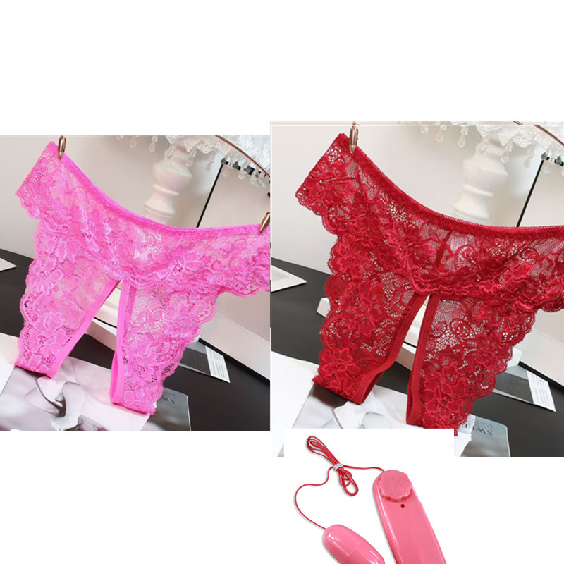  Women's Lingerie Lace Temptation Sexy Hip-Exposing Passionate Fun Panties Crotchless -SLIQIA