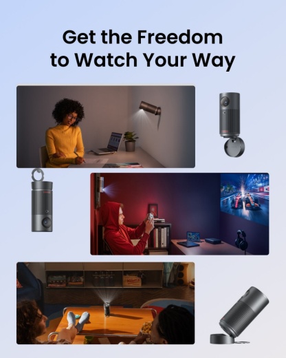 NEBULA Capsule Air Google TV Projector Portable 2H Play Officially Licensed NFLX