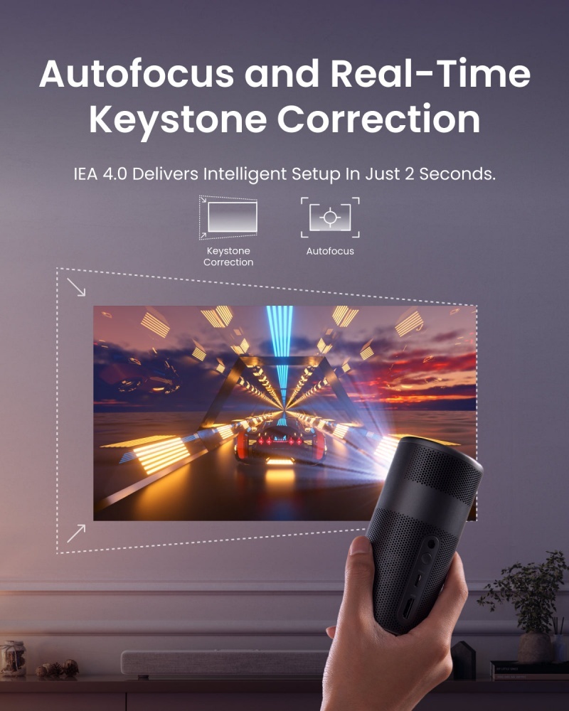 NEBULA Capsule Air Google TV Projector Portable 2H Play Officially Licensed NFLX
