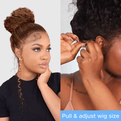 Invisible Strap 360 Lace Bleached Knot Pre-Cut Lace Water Wave Wig