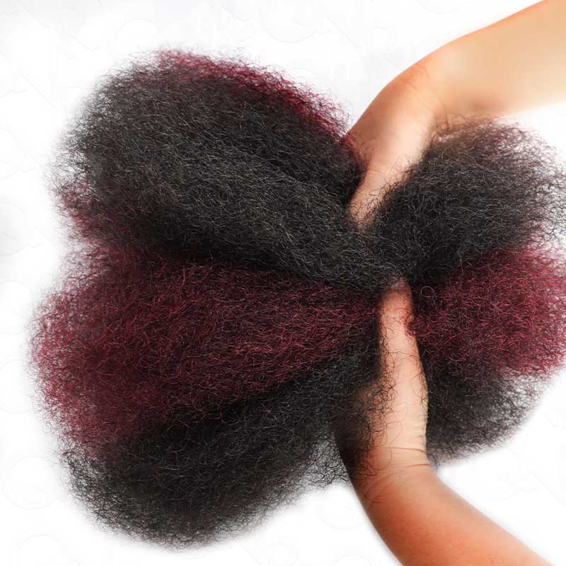 WIGARI Muti-Color Combo Afro Kinky Bulk Human Hair For Braiding Dreadlock