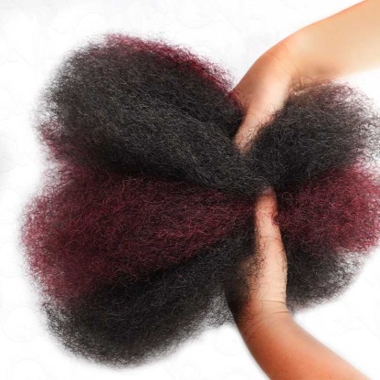 WIGARI Muti-Color Combo Afro Kinky Bulk Human Hair For Braiding Dreadlock