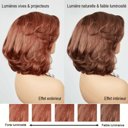 Couche C Partie Glueless 7x4 Brun Caramel Blond Mixte/Naturel Bob Perruque Sans Colle