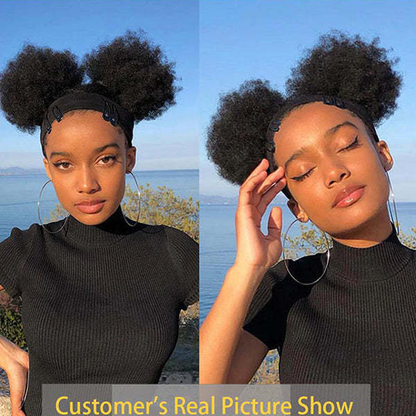 lumiere Hair Brazilian Afro Curly 2 Bundles Virgin Human Hair Bundle Deal Hair Extensions