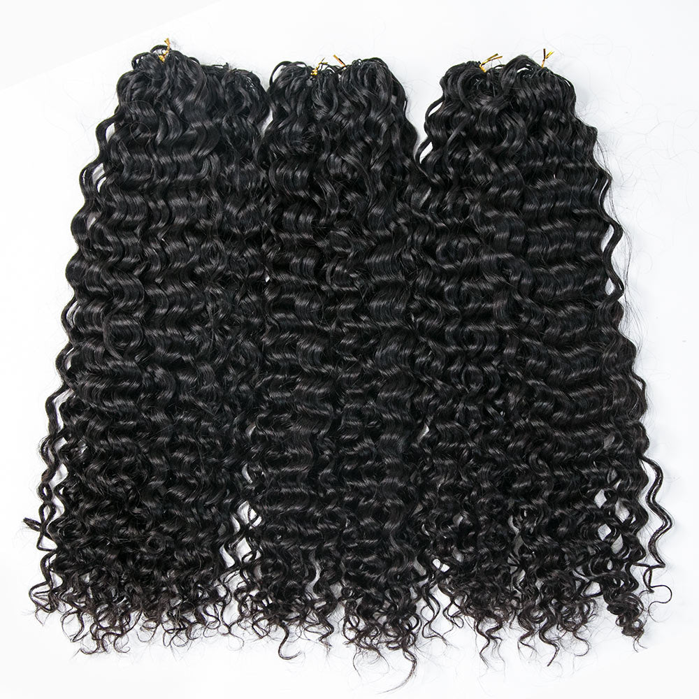 WIGARI Lightweight Water Wave Crochet Human Hair Extension