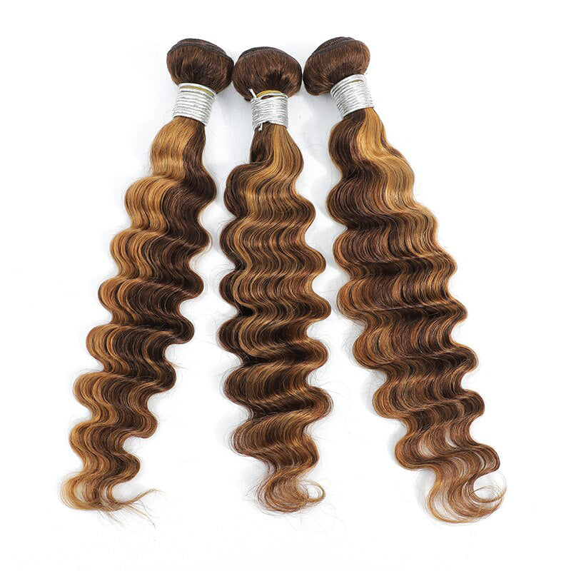 P4/27 Highlight Loose Deep Wave 3 Bundles