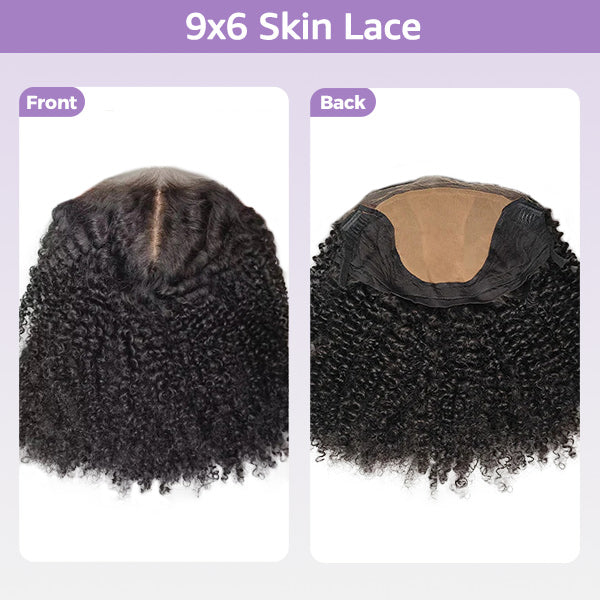 OQ Hair Kinky Curly Replaceable Zip Lace Tops For Block Wig