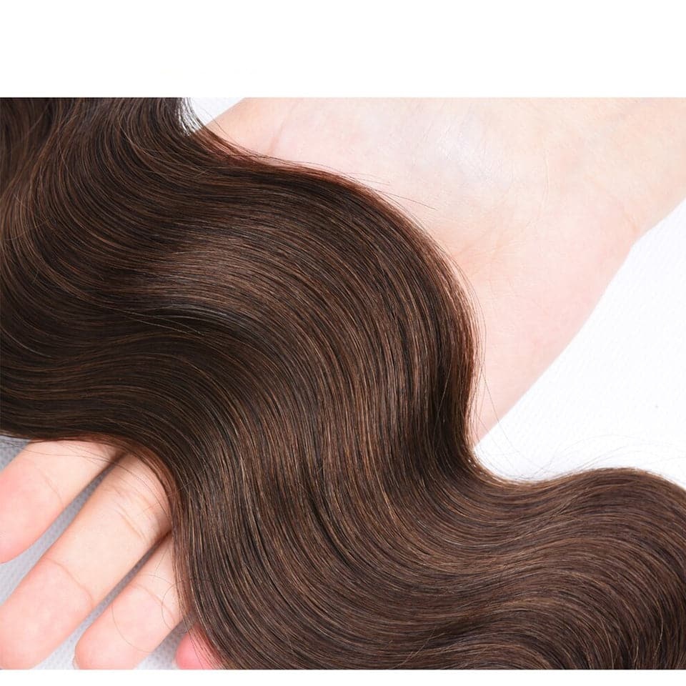  Chocolate Color Brown body wave 4 Bundles 100% Virgin Human Hair Extension
