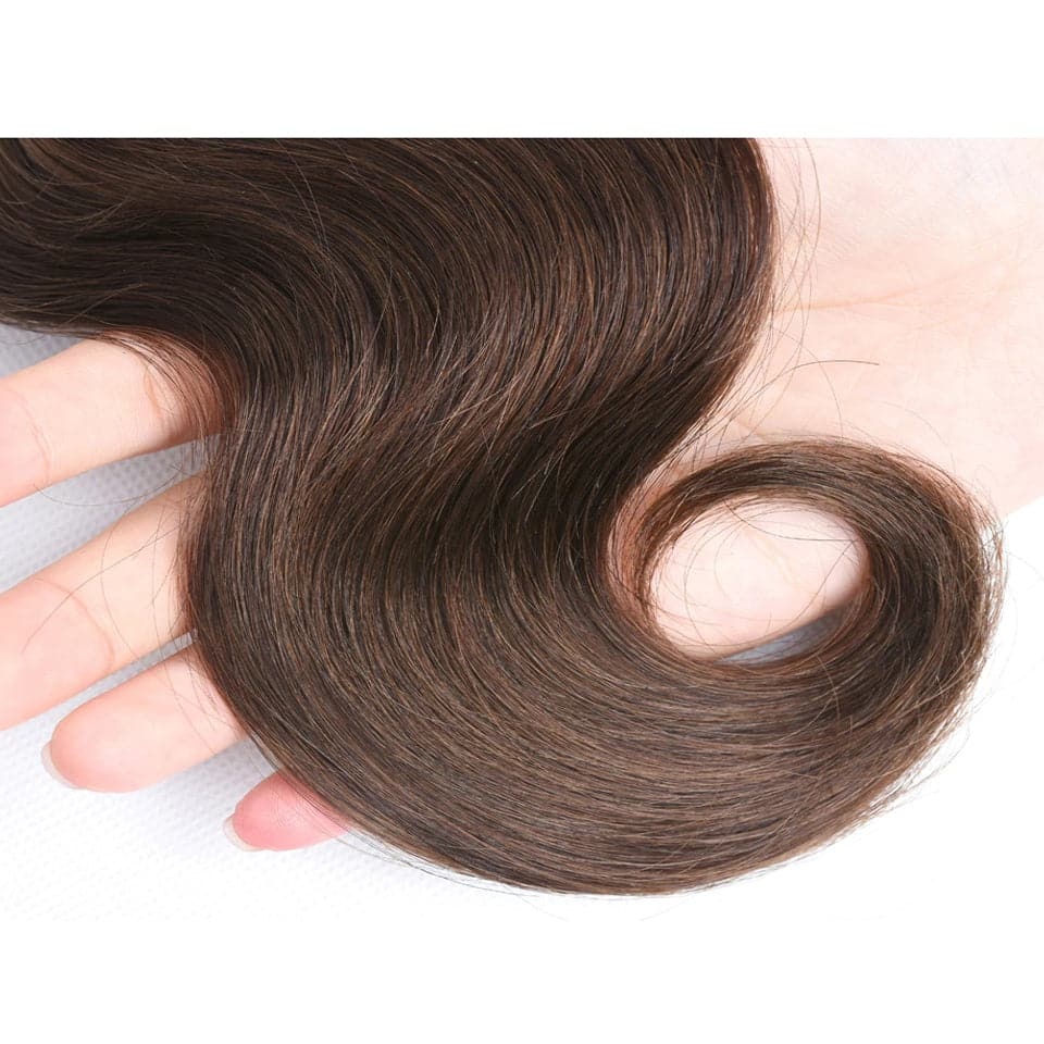  Chocolate Color Brown body wave 4 Bundles 100% Virgin Human Hair Extension