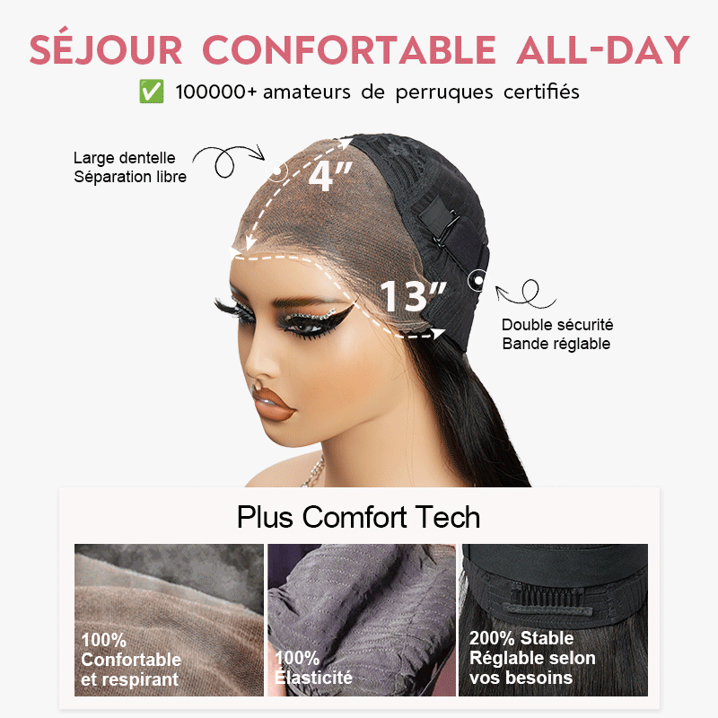 Pre-plucked 13x4 Glueless Layered Cut Natural Color Bob Wig Glueless Wavy