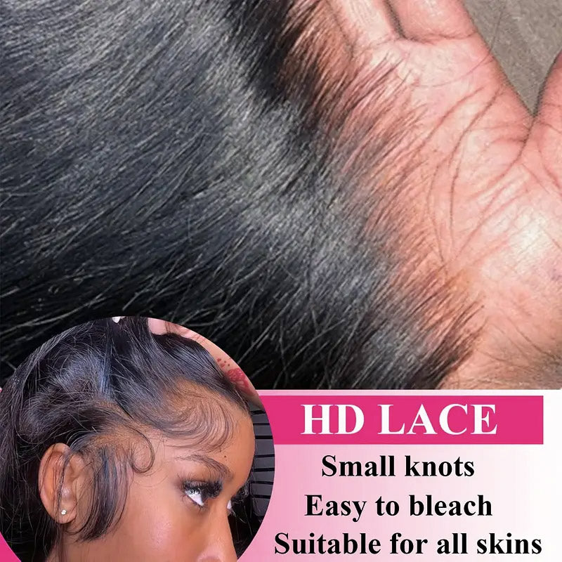 [30'' = $165.99 - No Code Needed] 13x6 HD Lace Front Wig Virgin Straight Human Hair Ready to Go Glueless Wig