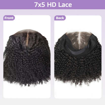 OQ Hair Kinky Curly Replaceable Zip Lace Tops For Block Wig