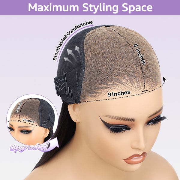  Afro Curly Wear Go Glueless Wig Pre-cut 7x5 HD Lace With Bleached Knots