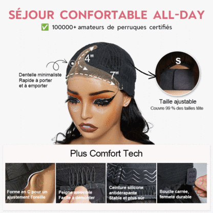 Glueless Layered Highlight Brown 7x4 Bob Wig Glueless Wavy 250% Density