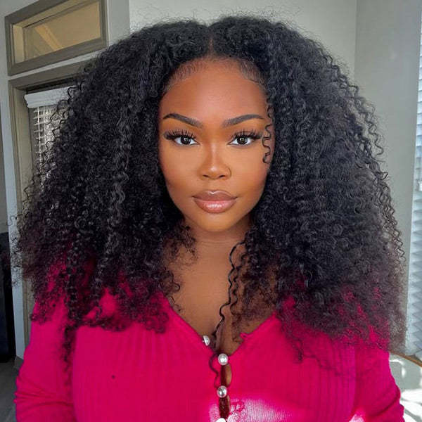  M-Cap Afro Curly Wear Go Glueless Wigs Bleached Single Knots Pre Cut 9x6 HD Lace  Wig