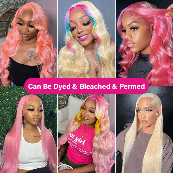 613 Blonde Body Wave Human Hair Lace Front Wigs 13x4 4x4 Invisible Transparent Lace Wigs