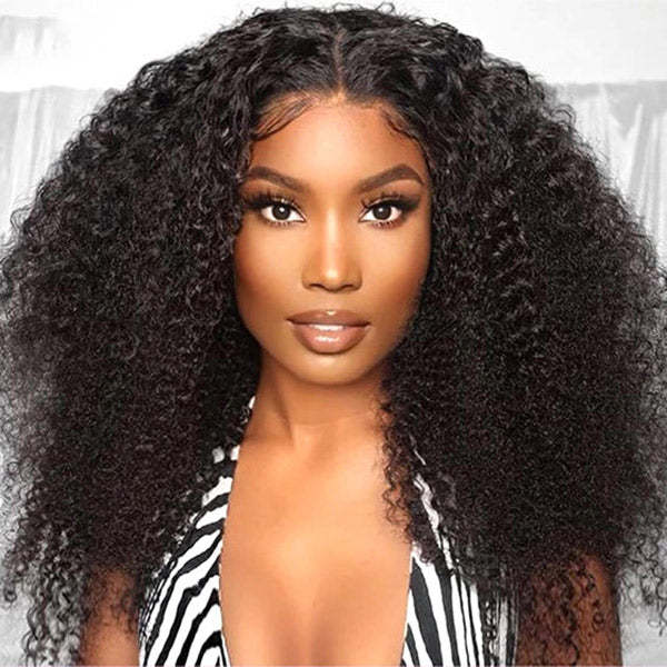  Afro Curly Hair Wear Go Glueless Wigs 7x5 Pre Cut HD Lace No Glue Needed