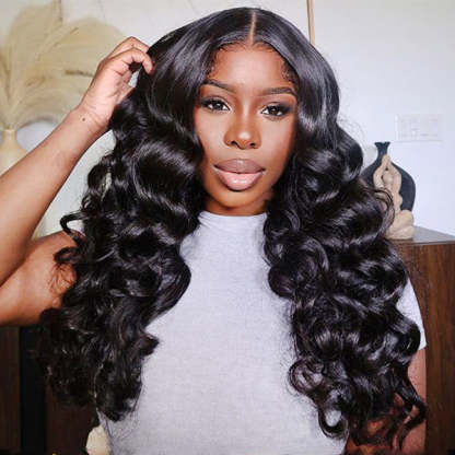 24h Shipping | Ocean Wave Hair Wear Go Glueless Wigs 6x4 Pre Cut HD Lace Closure Wigs With Pre Plucked Nautral Hairline
