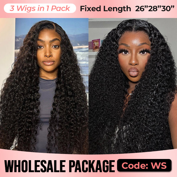 Wholesale Package | Wear Go Glueless Wigs Pre Cut 7x5 HD Lace Wigs Human Hair Pre-Plucked