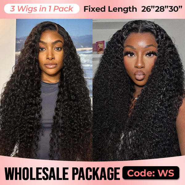 Wholesale Package | Wear Go Glueless Wigs Pre Cut 7x5 HD Lace Wigs Human Hair Pre-Plucked
